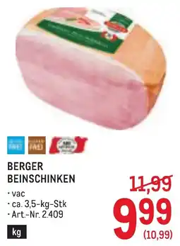 Metro Berger Beinschinken Angebot