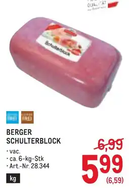 Metro Berger Schulterblock Angebot