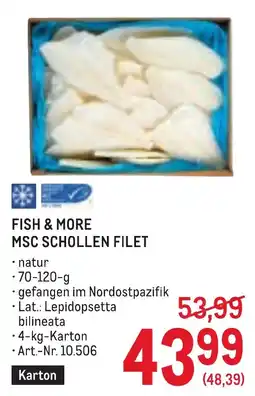 Metro Fish & More MSC Schollen Filet Angebot