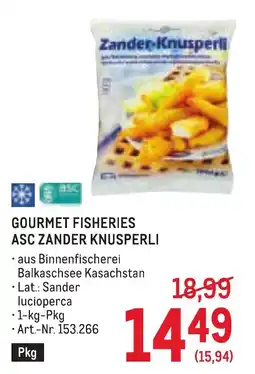 Metro Gourmet Fisheries ASC Zander Knusperli Angebot