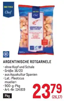 Metro Metro Chef Argentinische Rotgarnele Angebot