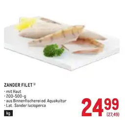 Metro Zander Filet Angebot