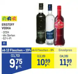 Metro Eristoff Vodka Angebot