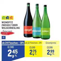 Metro Weinspitz Zweigelt oder Welschriesling Angebot