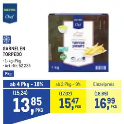 Metro Metro Chef Garnelen Torpedo Angebot