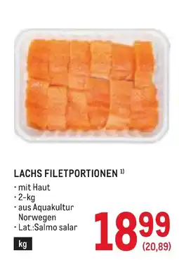 Metro Lachs Filetportionen Angebot
