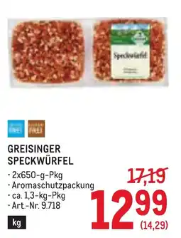 Metro Greisinger Speckwürfel Angebot
