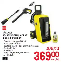 Metro Kärcher Hochdruckreiniger K7 Comfort Premium Angebot