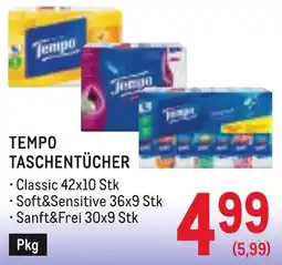 Metro Tempo Taschentücher Angebot