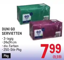Metro Duni Go Servietten Angebot