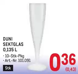 Metro Duni Sektglas Angebot