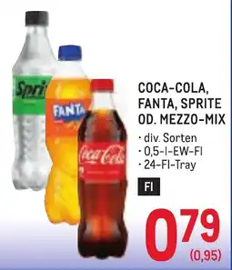 Metro Coca-Cola, Fanta, Sprite od. Mezzo-Mix Angebot