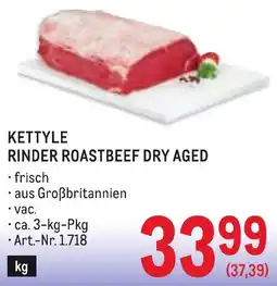 Metro Kettyle Rinder Roastbeef Dry Aged Angebot
