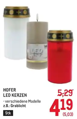 Metro HOFER LED KERZEN Angebot