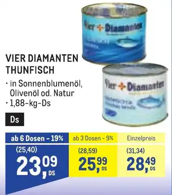 Vier Diamanten Thunfisch