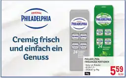 Metro Philadelphia Frischkäse Portionen Angebot