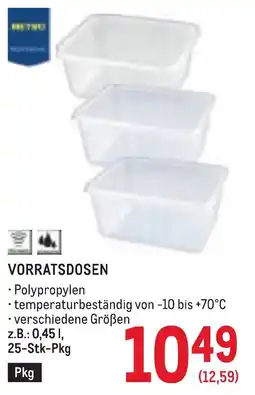 Metro Vorratsdosen Angebot