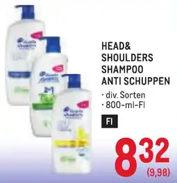 Metro Head & Shoulders Shampoo Anti Schuppen Angebot