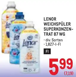 Metro Lenor Weichspüler Superkonzentrat Angebot