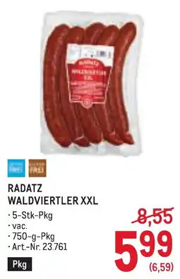 Metro Radatz Waldviertler XXL Angebot