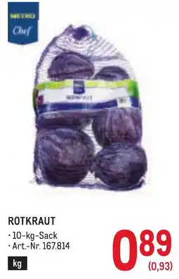 Metro Metro Chef Rotkraut Angebot