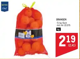 Metro ORANGEN Angebot