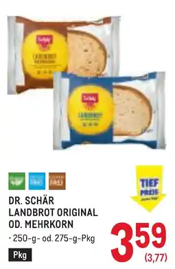 Metro Dr. Schär Landbrot Original od. Mehrkorn Angebot