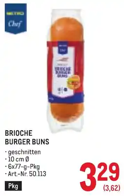Metro Metro Chef Brioche Burger Buns Angebot