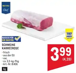 Metro Schweine Karreerose Angebot