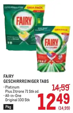 Metro Fairy Geschirrreiniger Tabs Angebot
