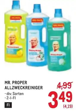 Metro Mr. Proper Allzweckreiniger Angebot
