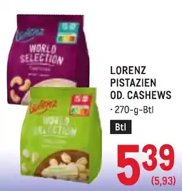 Metro Lorenz Pistazien od. Cashews Angebot