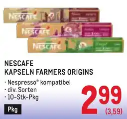 Metro Nescafe Kapseln Farmers Origins Angebot