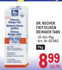 Metro Dr. Becher Fritteusen Reiniger Tabs Angebot