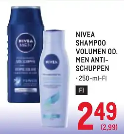 Metro NIVEA Shampoo Volumen od. Men Anti-Schuppen Angebot