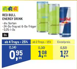 Metro Red Bull Energy Drink Angebot