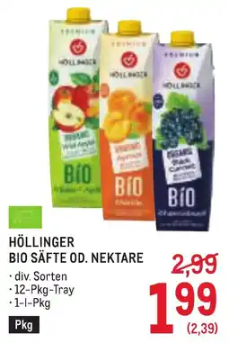 Metro Höllinger Bio Säfte Od. Nektare Angebot