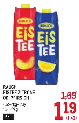 Metro Rauch Eistee Zitrone od. Pfirsich Angebot