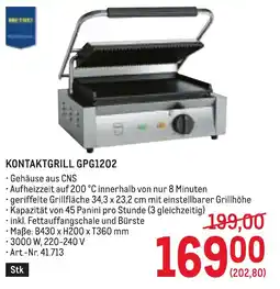 Metro METRO Kontaktgrill GPG1202 Angebot