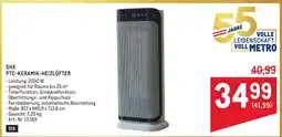 Metro SHX PTC-KERAMIK-HEIZLÜFTER Angebot