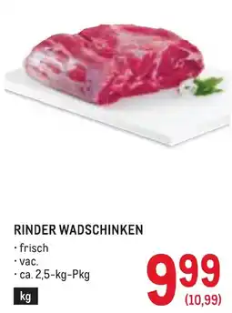Metro Rinder Wadschinken Angebot