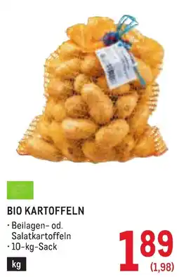 Metro Bio Kartoffeln Angebot