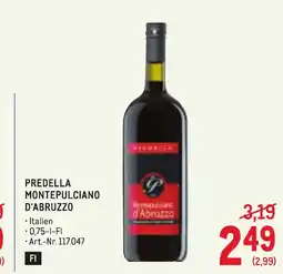 Metro Predella Montepulciano d'Abruzzo Angebot