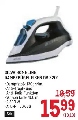 Metro Silva Homeline Dampfbügeleisen DB 2201 Angebot