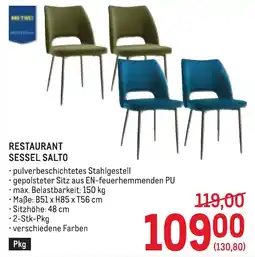 Metro Restaurant Sessel Salto Angebot