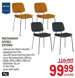 Metro Restaurant Sessel Estoria Angebot