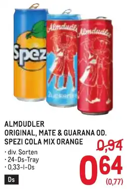 Metro Almdudler Spezi Cola Mix Orange Angebot