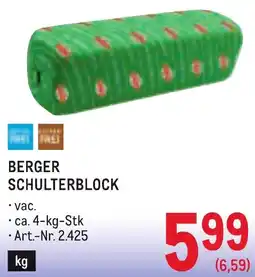 Metro Berger Schulterblock Angebot