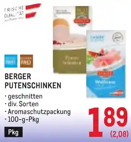 Metro Berger Putenschinken Angebot