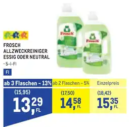 Metro Frosch Allzweckreiniger Essig oder Neutral Angebot